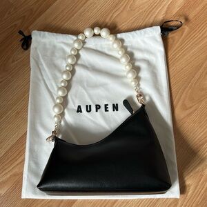 Aupen Luna Pearl Limited Edition Nirvana Bag, New, Black Leather